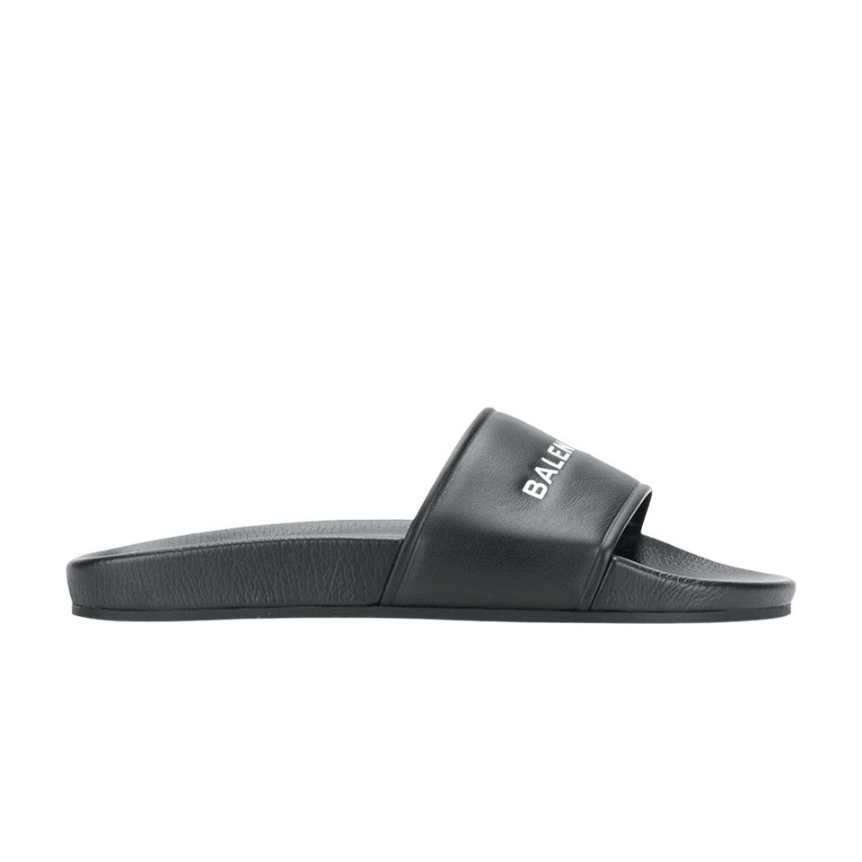 Balenciaga Wmns Pool Slides 'Black White'