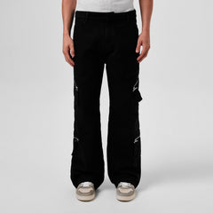 Le Marrone Zipped Cargo Trousers