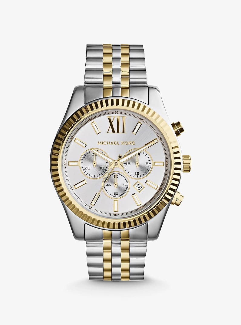 Michael Kors Oversized Lexington Two-Tone Watch