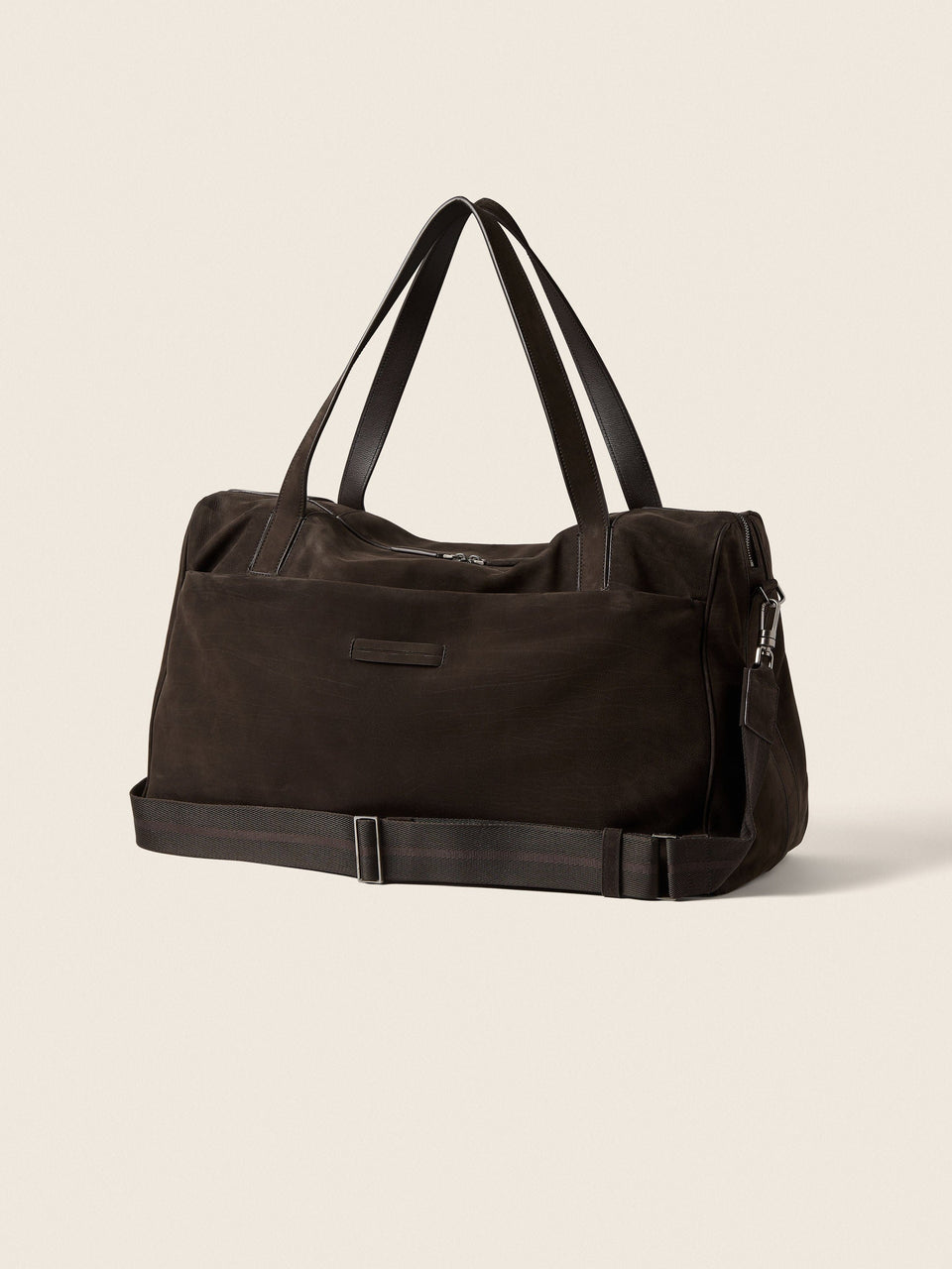 Zegna Dark Brown Secondskin Weekend Travel Bag