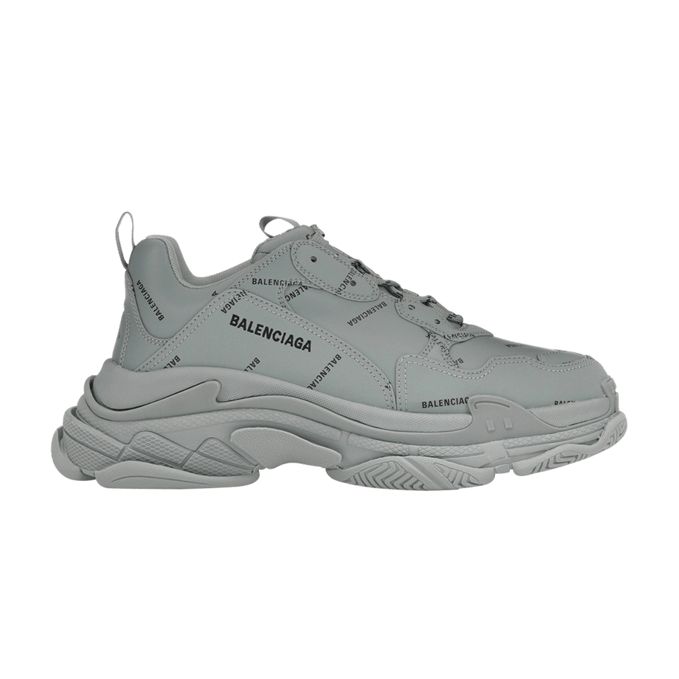 Balenciaga Triple S AllOver Logo Grey Black