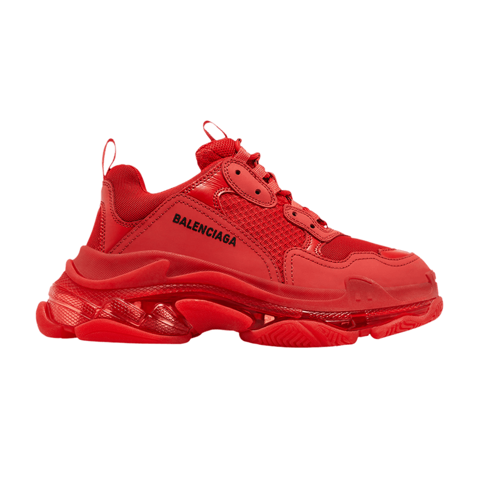 Balenciaga Triple S Sneaker Clear Sole - Red 2019