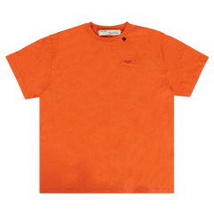 Off-White Abstract Arrows Shorts Sleeve Over T-Shirt Orange