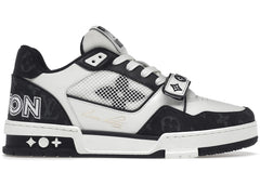 Louis Vuitton Trainer Low Velcro Strap - Black Monogram Denim