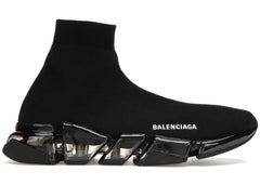 Balenciaga Speed 2.0 Sneaker Clear Sole - Black