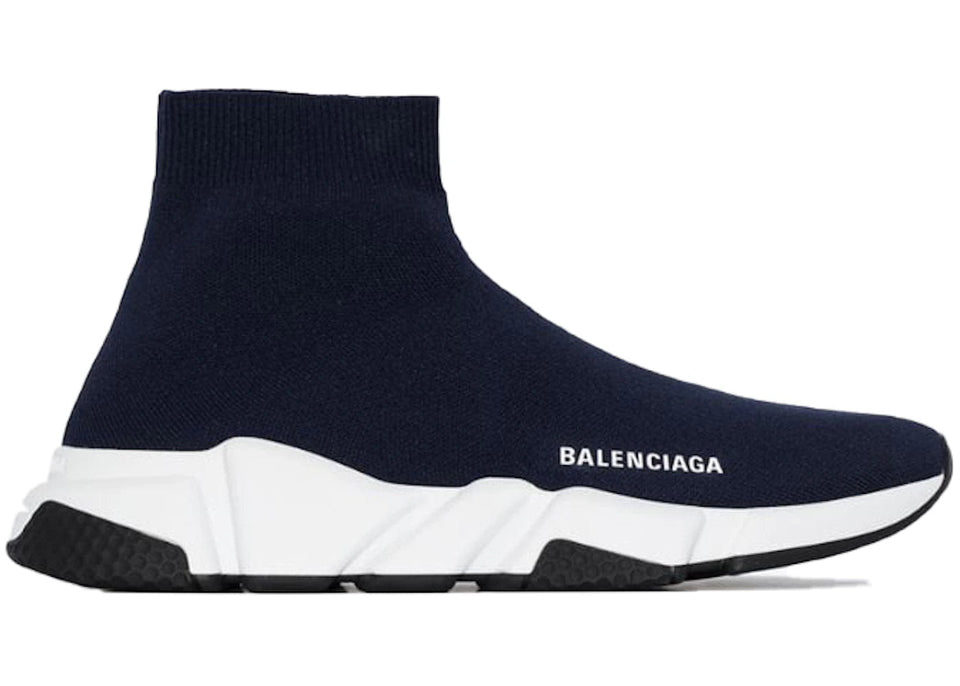 Balenciaga Speed Trainer Navy White Sole