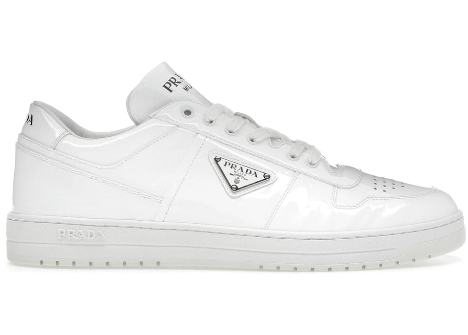 Prada Downtown Low Top Sneakers Leather White