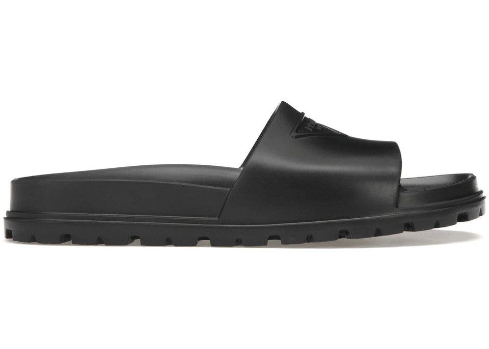 Prada Rubber Slide Black