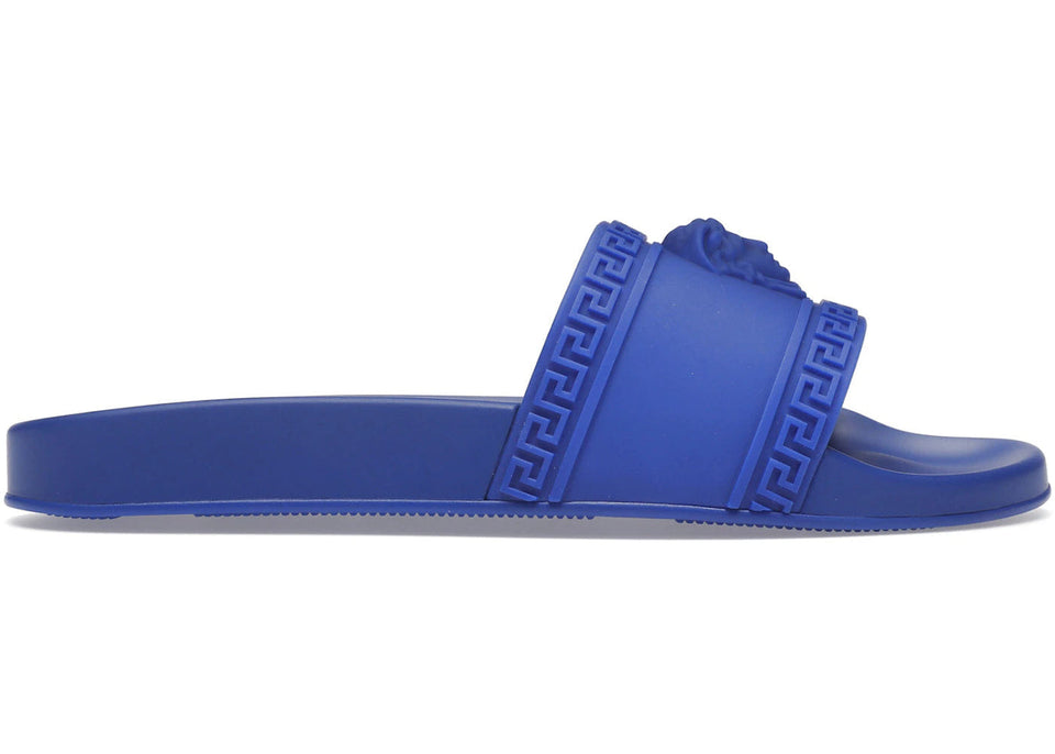 Versace Palazzo Medusa Pool Slide Royal Blue