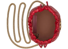 Gucci Gg Marmont Bucket Bag Mini Hibiscus Red