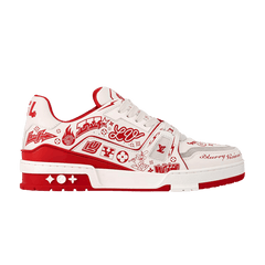 Louis Vuitton Trainer Red Graffiti