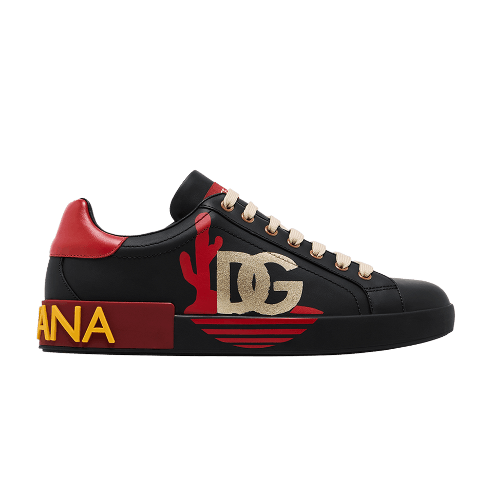 Dolce & Gabbana Portofino Low Black Red Cactus