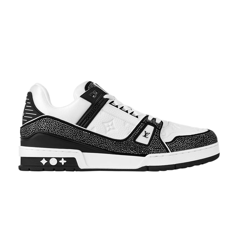 Louis Vuitton Trainer Swarovski - White Black