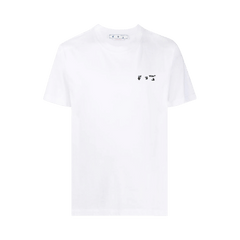 Off-White OW Logo Slim Shorts-Sleeve T-Shirt White/Black