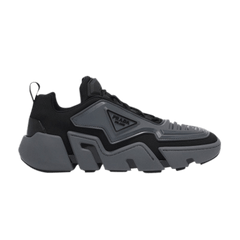 Prada Techno Stretch Fabric Sneaker Grey Black