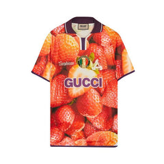 Gucci x Palace Printed Football Technical Jersey T-Shirt Red