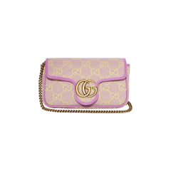 Gucci Super Mini Shoulder Bag Lilac/Yellow