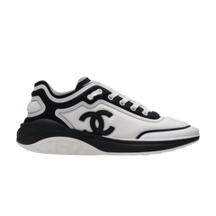 Chanel CC Logo Trainer White Black
