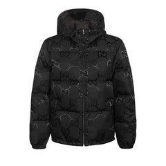 Gucci Jumbo GG Canvas Down Jacket Black