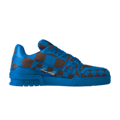 Louis Vuitton Lv Trainer Sneaker Damier Pop Blue