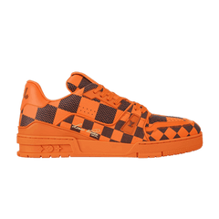 Louis Vuitton Lv Trainer Sneaker Damier Pop Orange