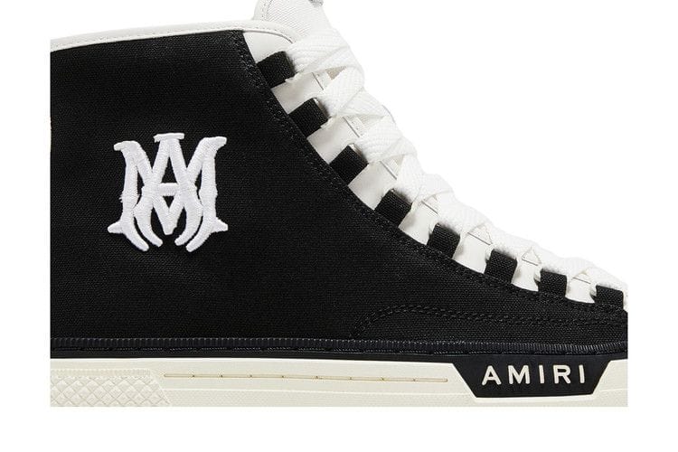 Amiri M.A. Logo Court High Black White