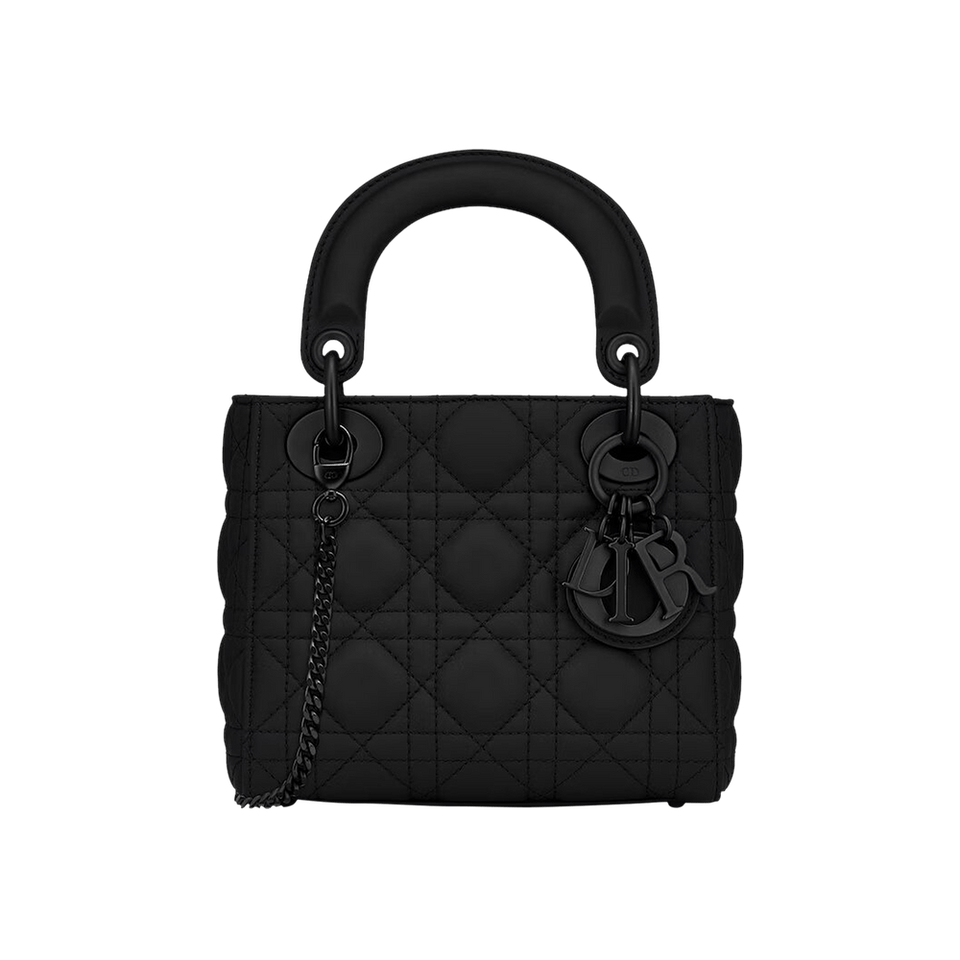 Dior Mini Lady Dior Bag Black Ultramatte