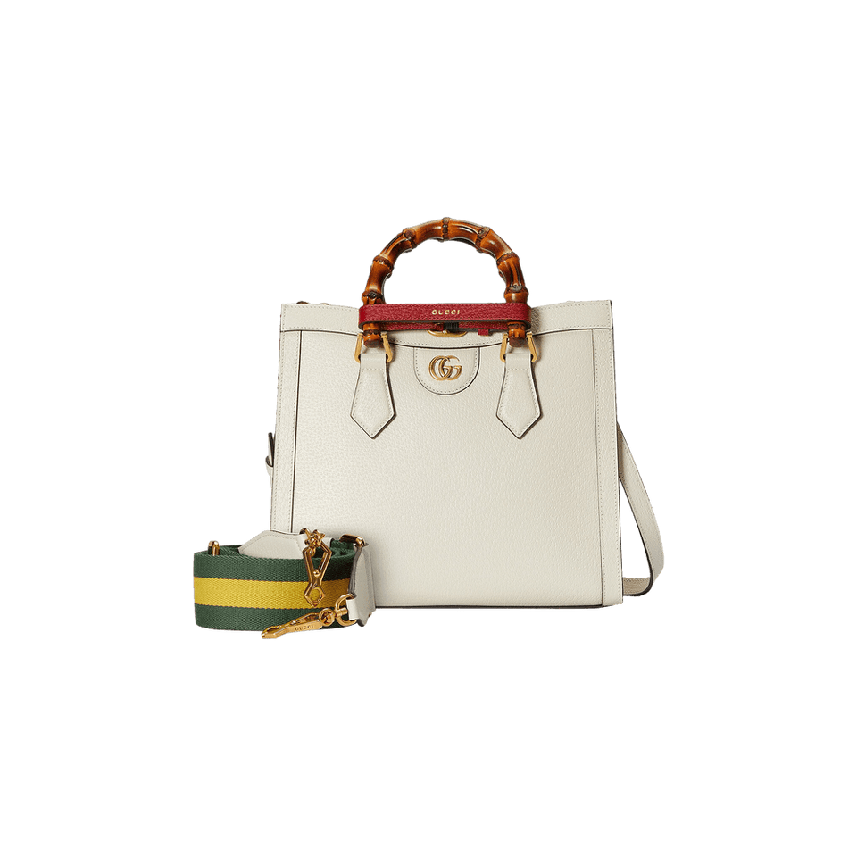 Gucci Diana Small Tote Bag White