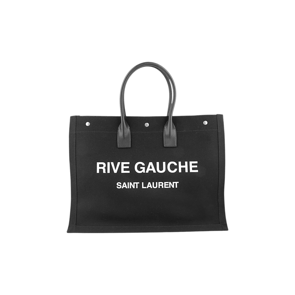 Saint Laurent Rive Gauche Tote Bag Black/White