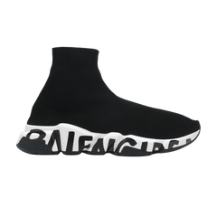 Balenciaga Speed Graffiti Trainers Black White