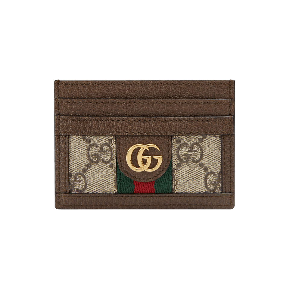Gucci GG Supreme Ophidia Large Card Case Beige/Ebony