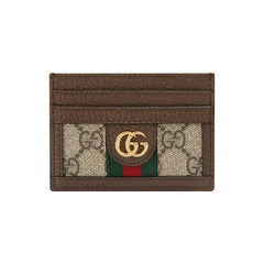 Gucci GG Supreme Ophidia Large Card Case Beige/Ebony