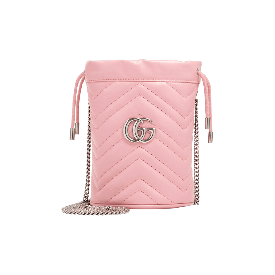 Gucci GG Marmont Mini Bucket Bag Wild Rose