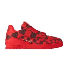 Louis Vuitton Lv Trainer Sneaker Damier Pop Red