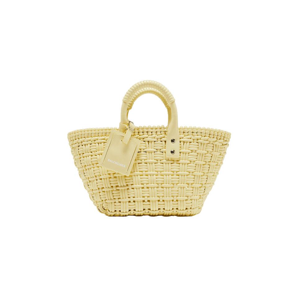 Balenciaga Bistro XS Basket With Strap Yellow