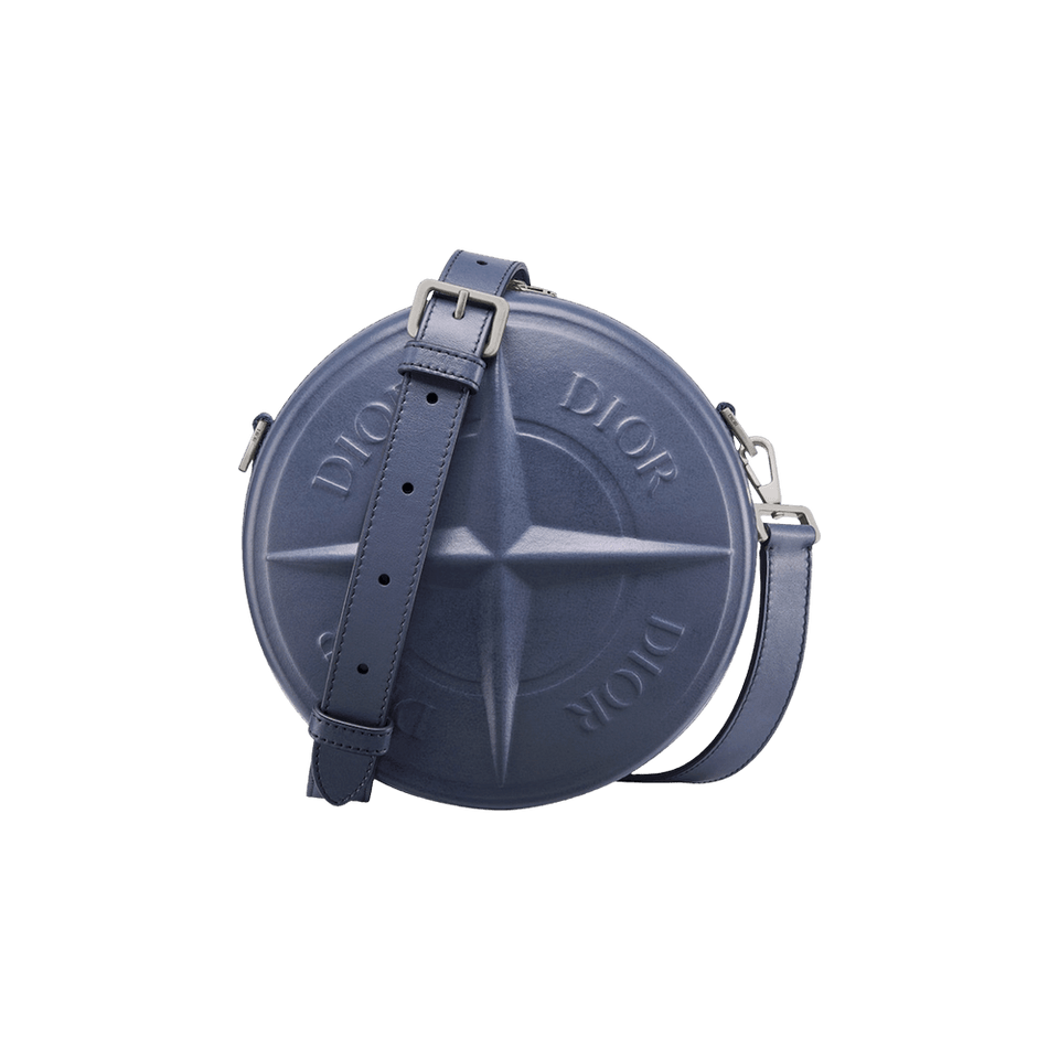 Dior x Stone Island Round Bag Blue