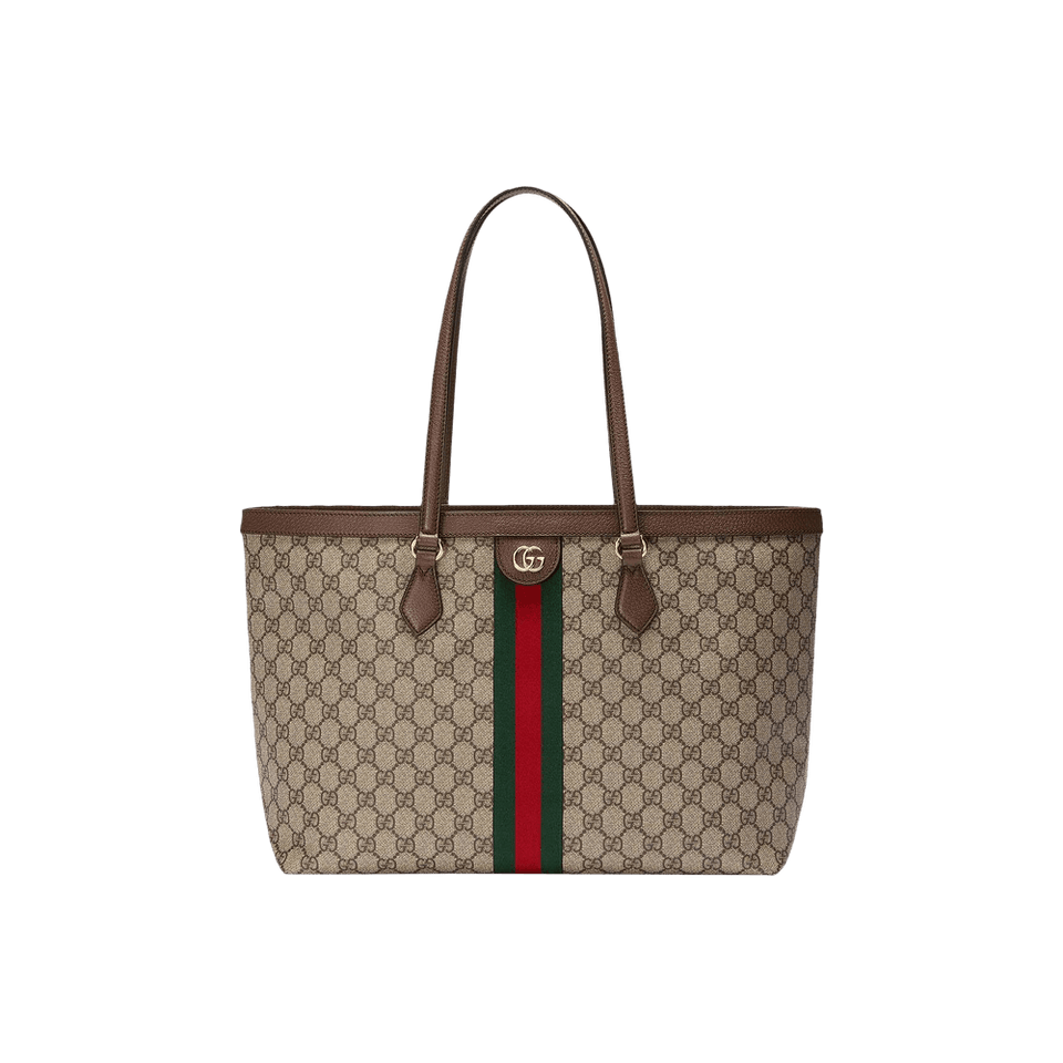 Gucci Ophidia GG Medium Tote Beige/Ebony