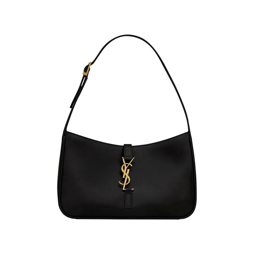 Saint Laurent Le 5 À 7 Hobo Bag In Smooth Leather Nero