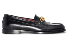 Valentino Chain V Logo Loafer Black