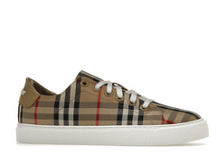 Burberry Vintage Check and Leather Sneakers Archive Beige Check Toe (Women's)