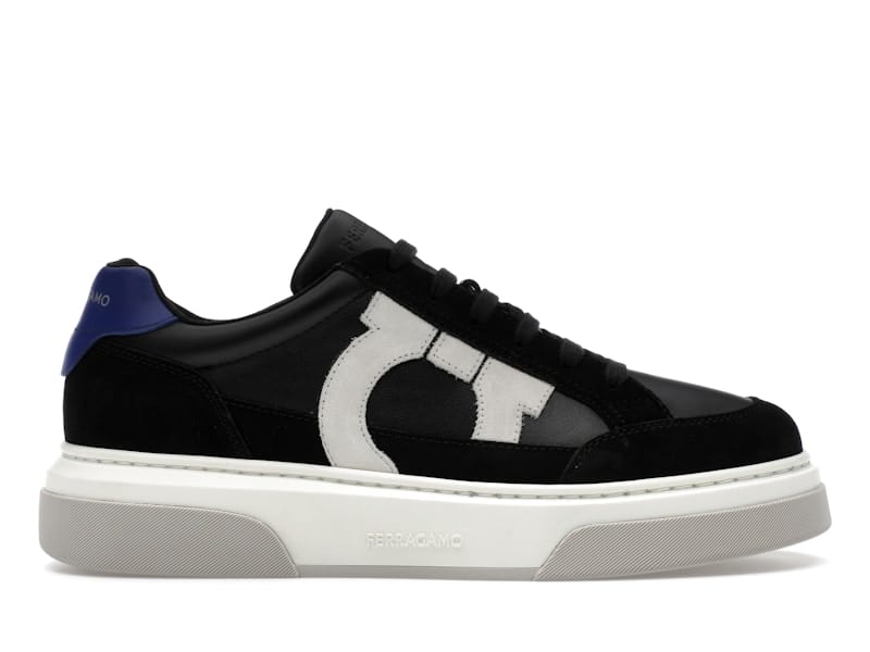 Ferragamo Gancini Panelled Leather Sneakers Multicolor