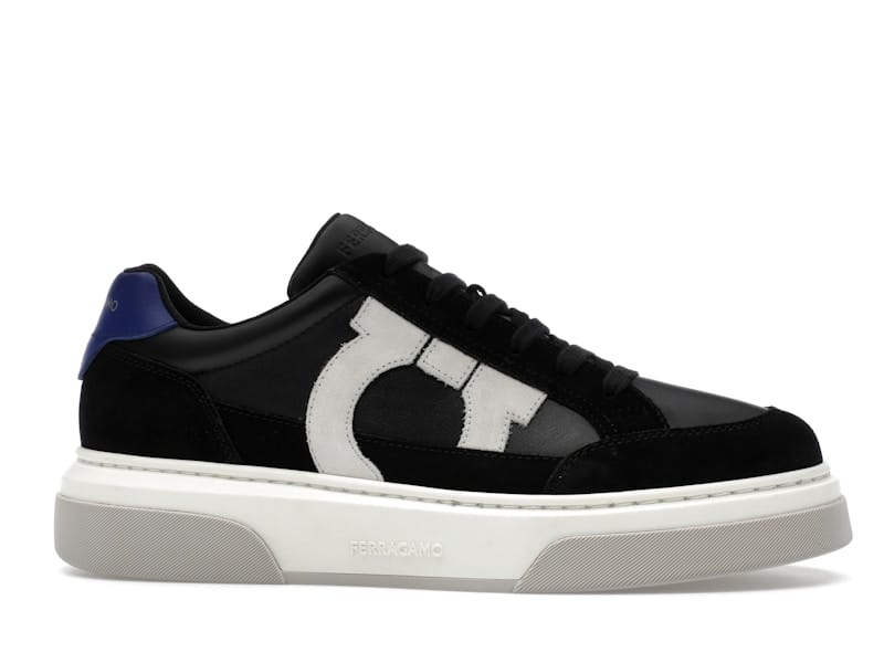 Ferragamo Gancini Panelled Leather Sneakers Multicolor