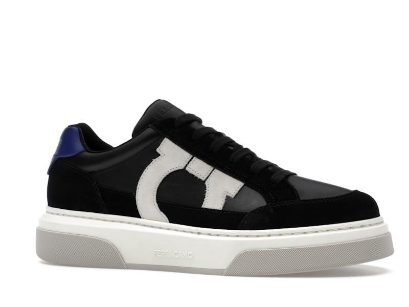 Ferragamo Gancini Panelled Leather Sneakers Multicolor