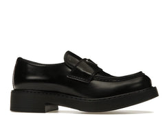 Prada 35mm Loafer Black Brushed Leather