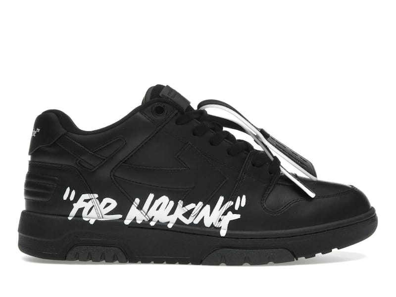 OFF-WHITE Out Of Office OOO Low Tops For Walking Black White