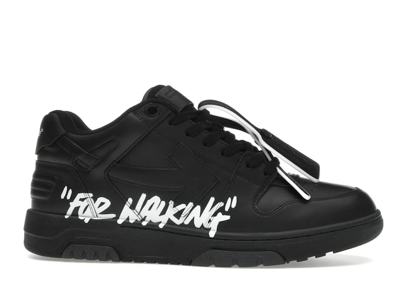 OFF-WHITE Out Of Office OOO Low Tops For Walking Black White