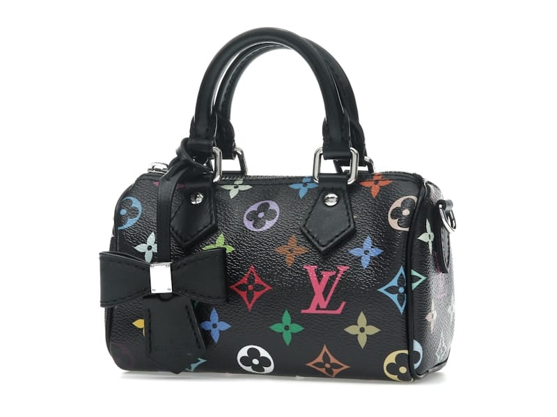 Louis Vuitton x Takashi Murakami Nano Speedy Black Multicolored