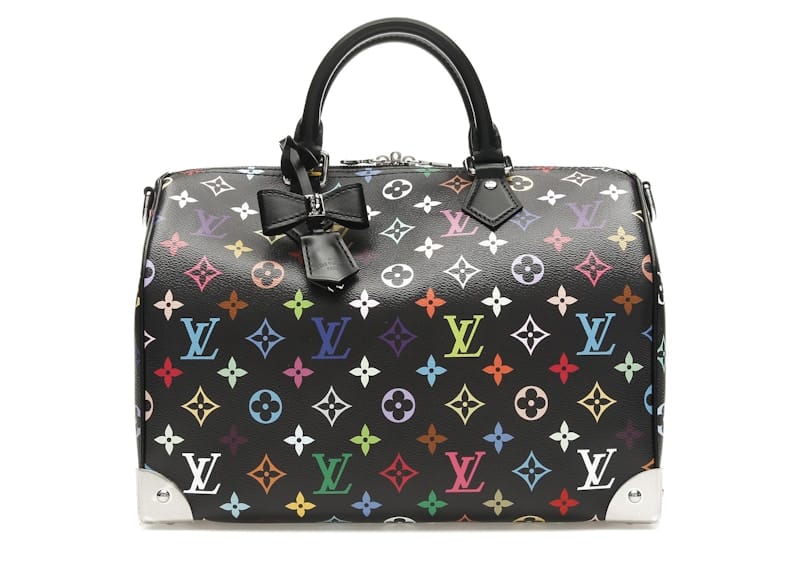 Louis Vuitton x Takashi Murakami Speedy Soft 30 Black Multicolored