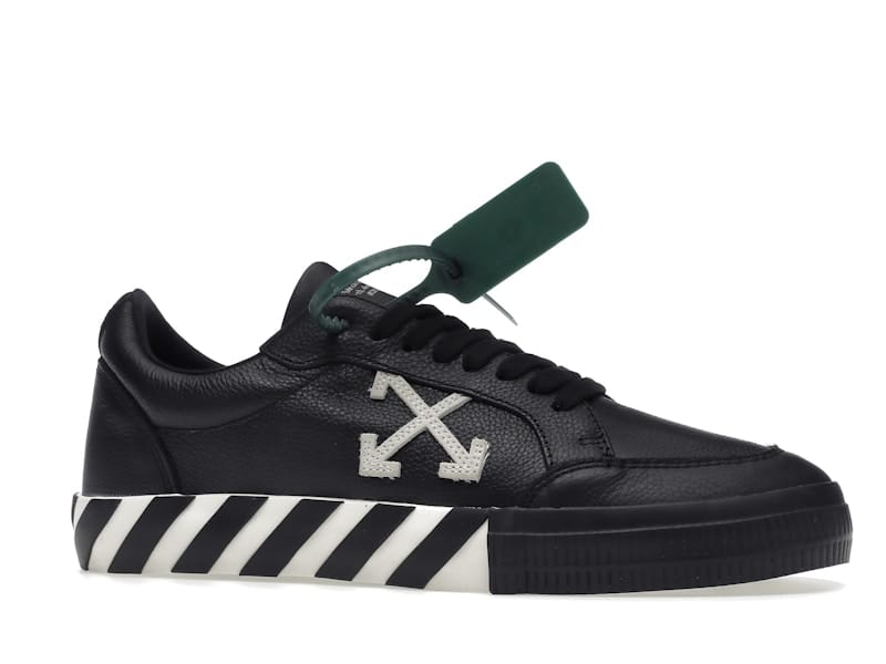 OFF-WHITE Vulc Low Leather Black White SS22
