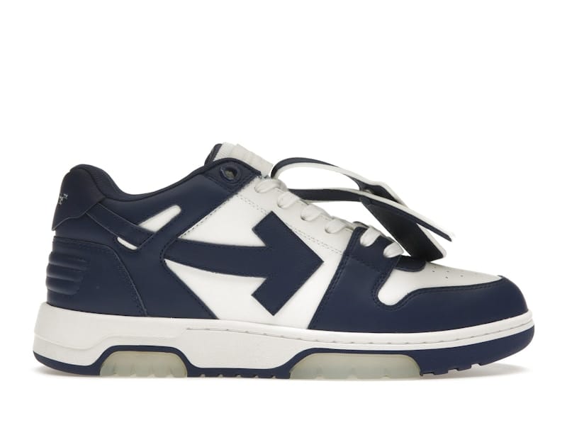 OFF-WHITE Out Of Office OOO Low Tops White Royal Blue